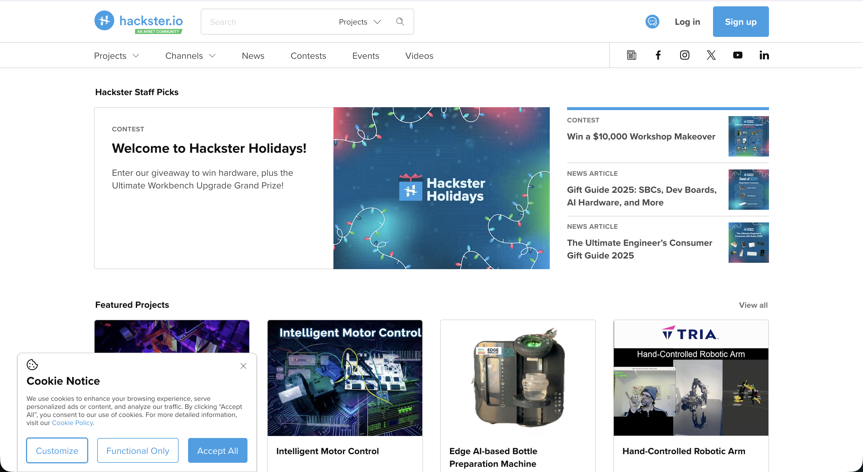 Hackster.io screenshot